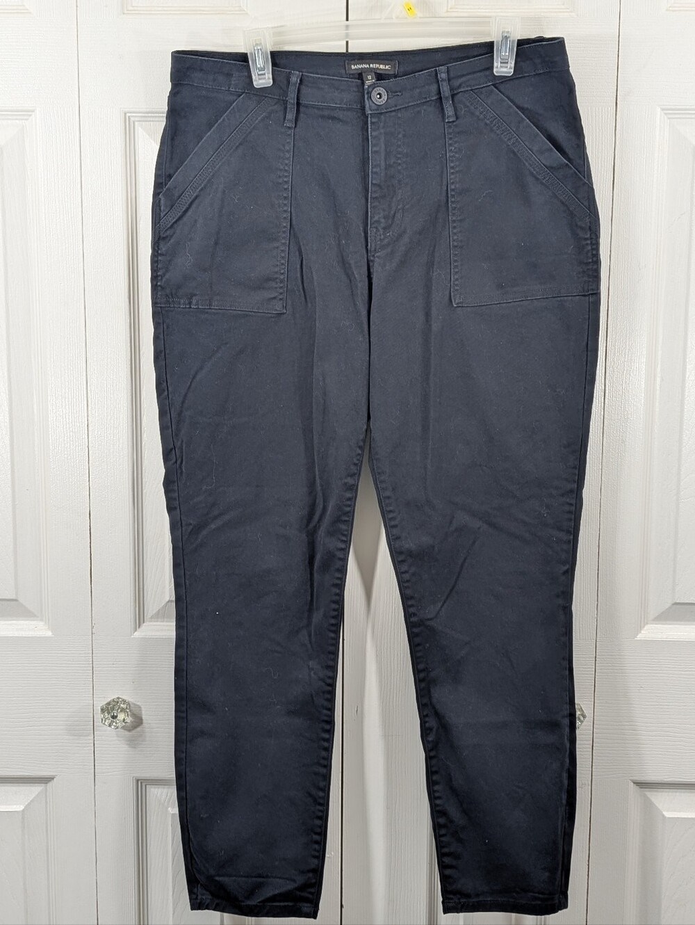 Banana Republic: Women's Straight Leg Chino Pants - Size 12 - Black